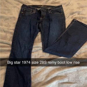 Big star boot cut jeans